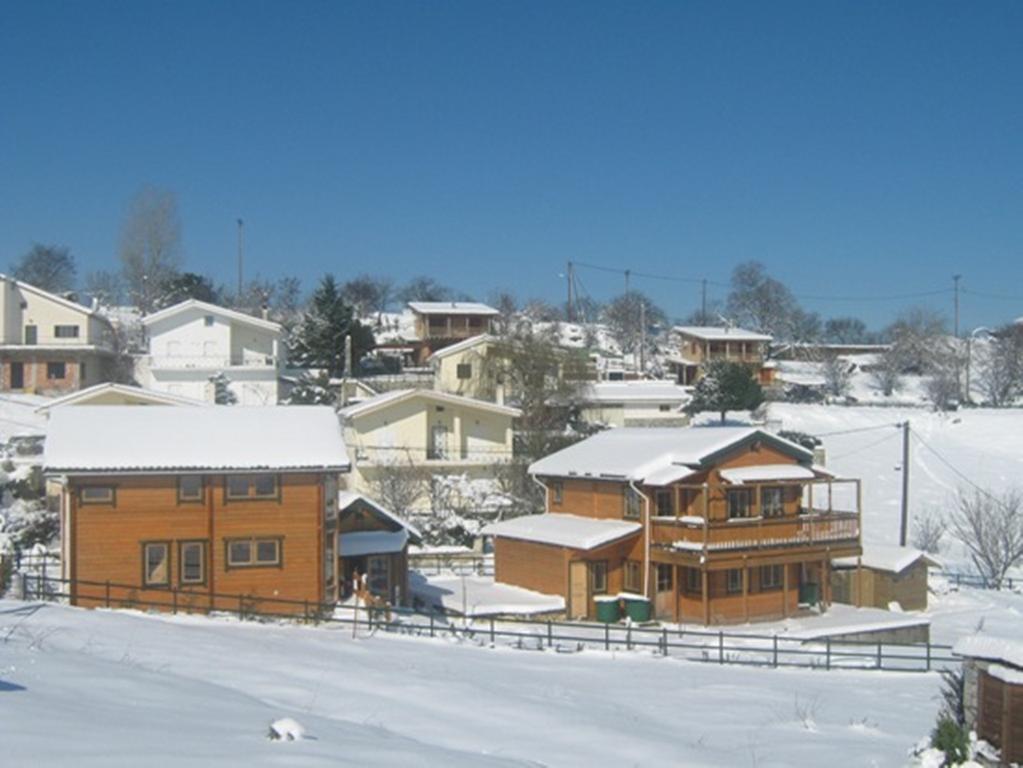 Zeus-Village Οικισμός Φινλανδικών Chalet Με Πισίνες & Γυμναστήριο Molos  المظهر الخارجي الصورة